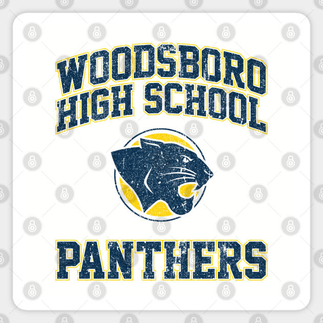 Woodsboro High School Panthers (Variant) Scream Sticker TeePublic